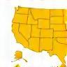 Map showing Tangisy's nationwide service across the US